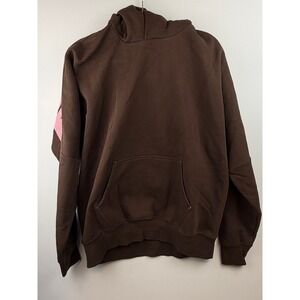 Natty Garb Hoodie Brown Pink Puff Print Oversized Streetwear Gorpcore Large $200